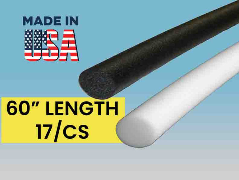17 Pcs Wholesale Pool Noodles 60in x 3in (White or Black) | Water Noodle