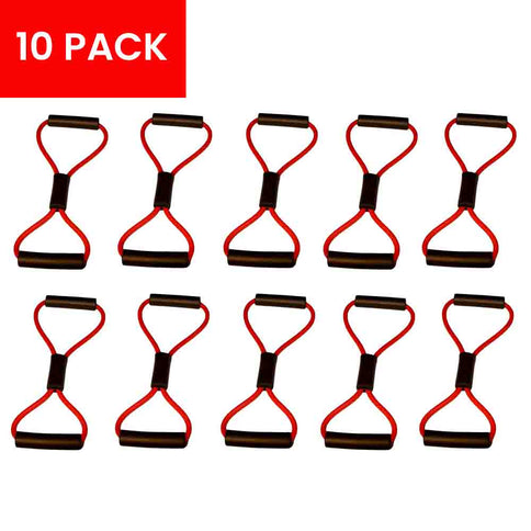 10 Pcs Wholesale Figure 8 Resistance Tube Chest Expander
