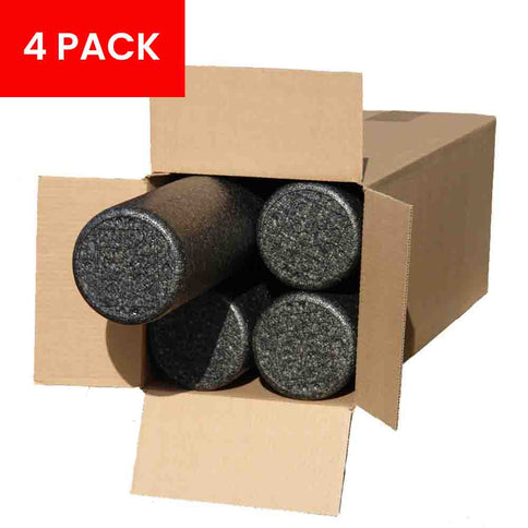 4 Pcs Wholesale Foam Rollers | Physical Therapy Black High Density Roller