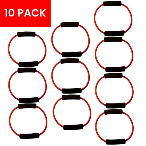 10 Pcs Wholesale O-Loop Resistance Tube for Exercise and Physical Therapy