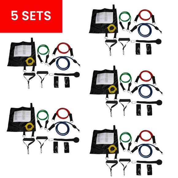 5 Sets Wholesale Resistance Tubing Kits with Carrying Bag