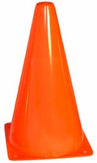 Training Cone Bright Orange 12" Tall 